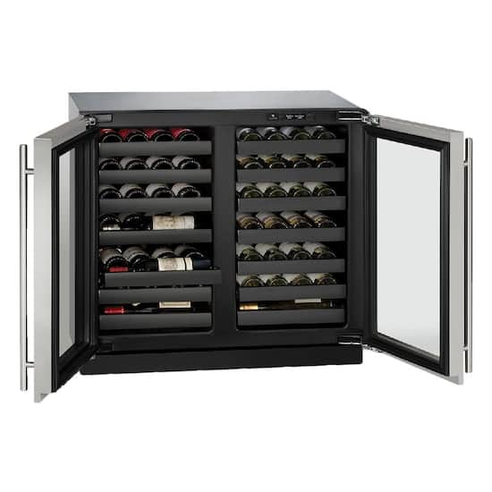 U Line Wine Captain 62 Bottle Built In Wine Cooler Stainless Steel