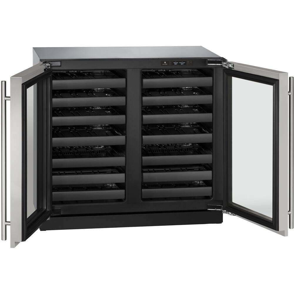 Alt View 11. U-Line - Wine Captain 62-Bottle Built-In Wine Cooler - Stainless Steel.