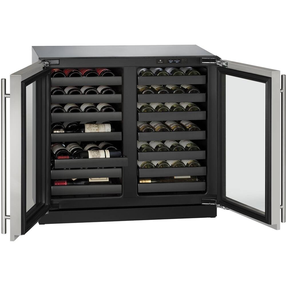 Alt View 12. U-Line - Wine Captain 62-Bottle Built-In Wine Cooler - Stainless Steel.