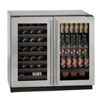 U-Line - Modular 3000 Series 31-Bottle Built-In Wine Refrigerator - Stainless steel - Angle_Zoom