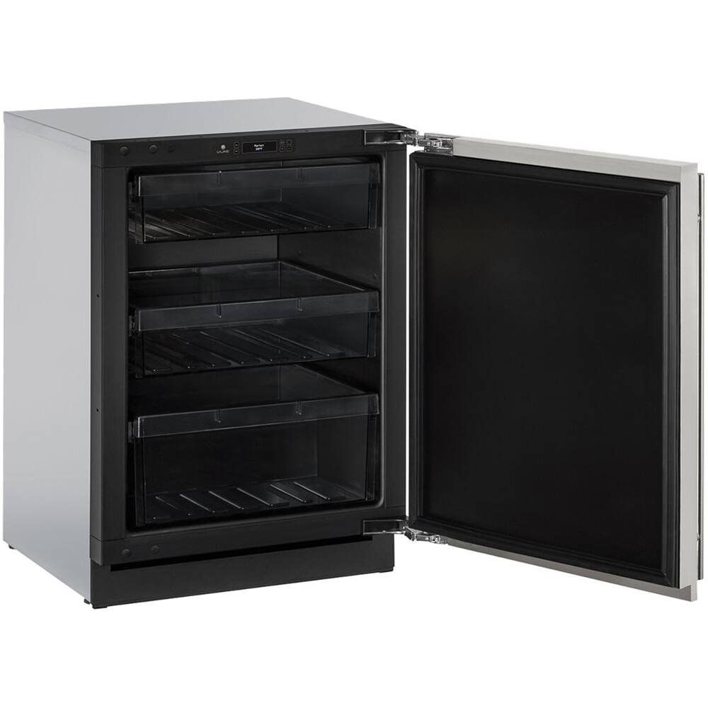 Left View: U-Line - Modular 3000 Series 4.9 Cu. Ft. Built-In Mini Fridge - Stainless steel