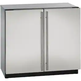 U-Line - Modular 3000 Series 6.9 Cu. Ft. Built-In Mini Fridge - Stainless Steel