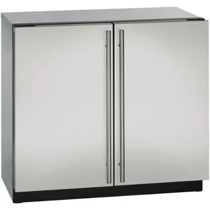 Angle. U-Line - Modular 3000 Series 6.9 Cu. Ft. Built-In Mini Fridge - Stainless Steel.