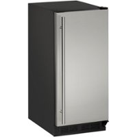 U-Line - 1000 Series 14.9" 60 lb Freestanding Icemaker - Stainless Steel - Angle_Zoom
