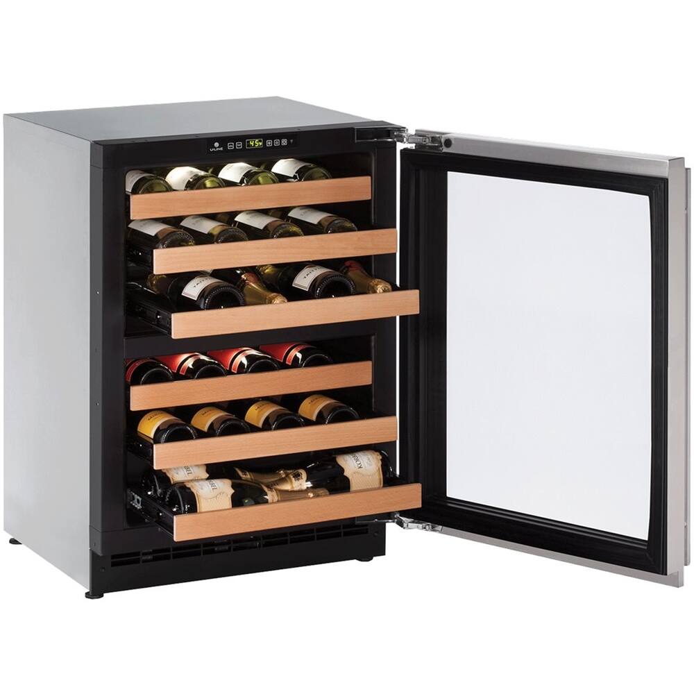 Alt View 12. U-Line - Wine Captain 43-Bottle Wine Cooler - Stainless Steel.