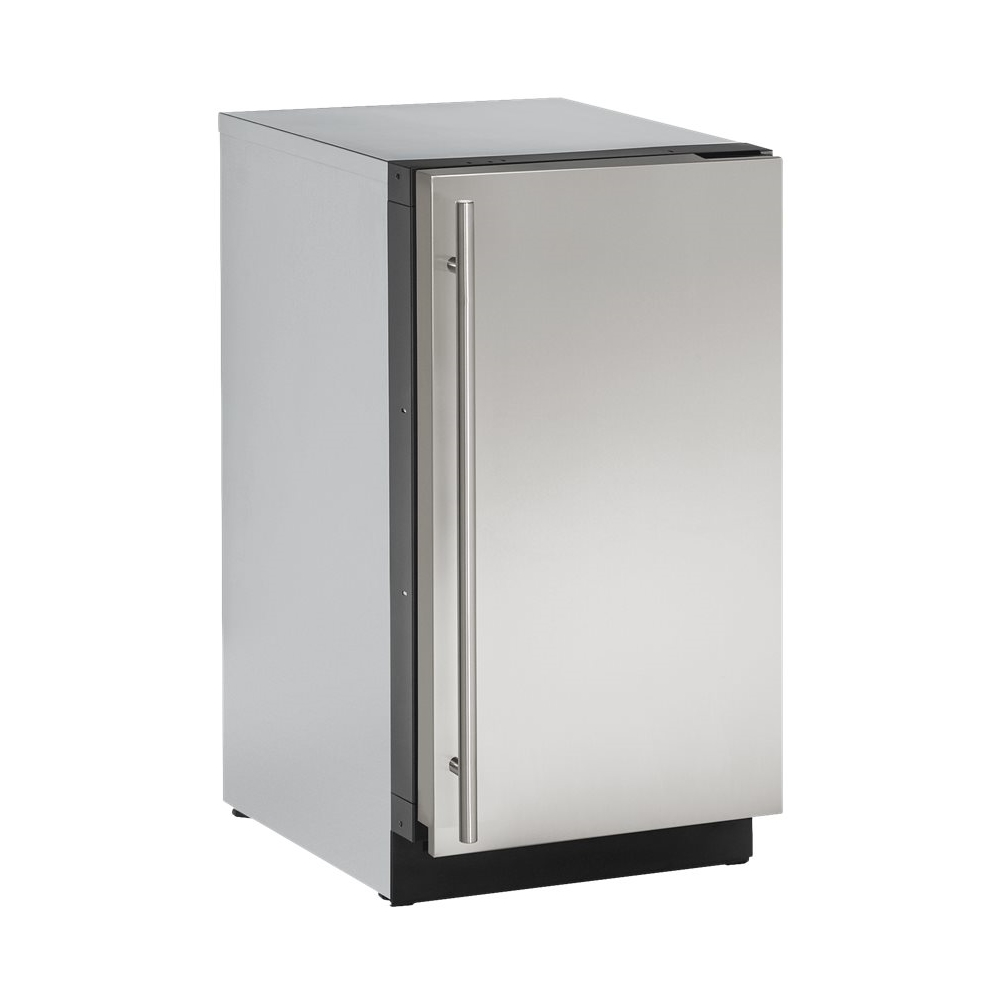 Angle View: U-Line - 2000 Series 3.4 Cu. Ft. Built-In Mini Fridge - Stainless solid