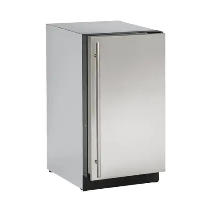 Angle. U-Line - 2000 Series 3.4 Cu. Ft. Built-In Mini Fridge - Stainless Solid.