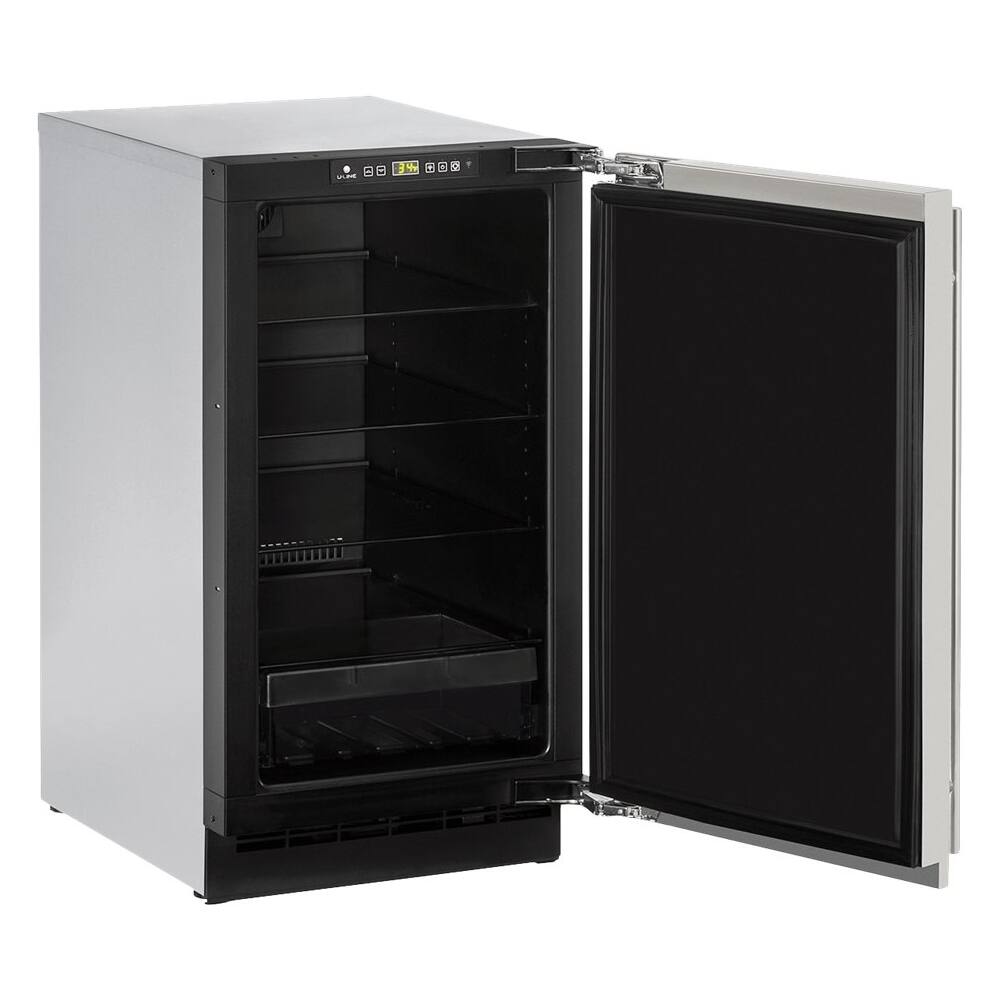 Alt View 11. U-Line - 2000 Series 3.4 Cu. Ft. Built-In Mini Fridge - Stainless Solid.
