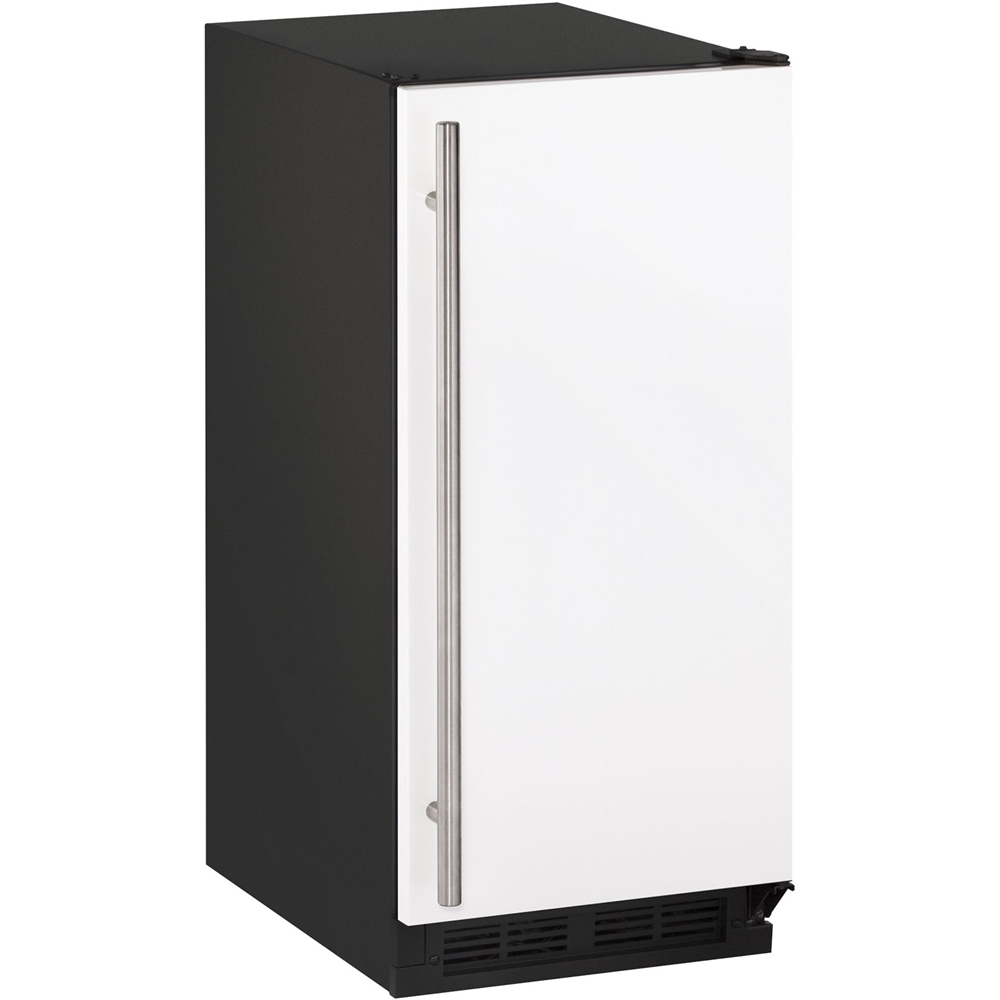 Angle View: U-Line - Marine Series 14" 22.9-Lb. Built-In Icemaker - White