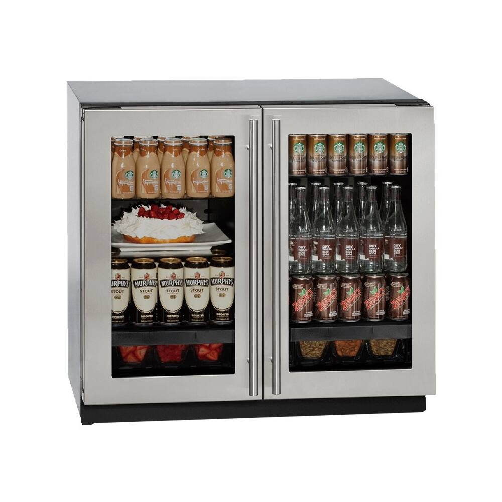 Alt View 11. U-Line - Modular 3000 Series 6.9 Cu. Ft. Built-In Mini Fridge - Stainless Steel.