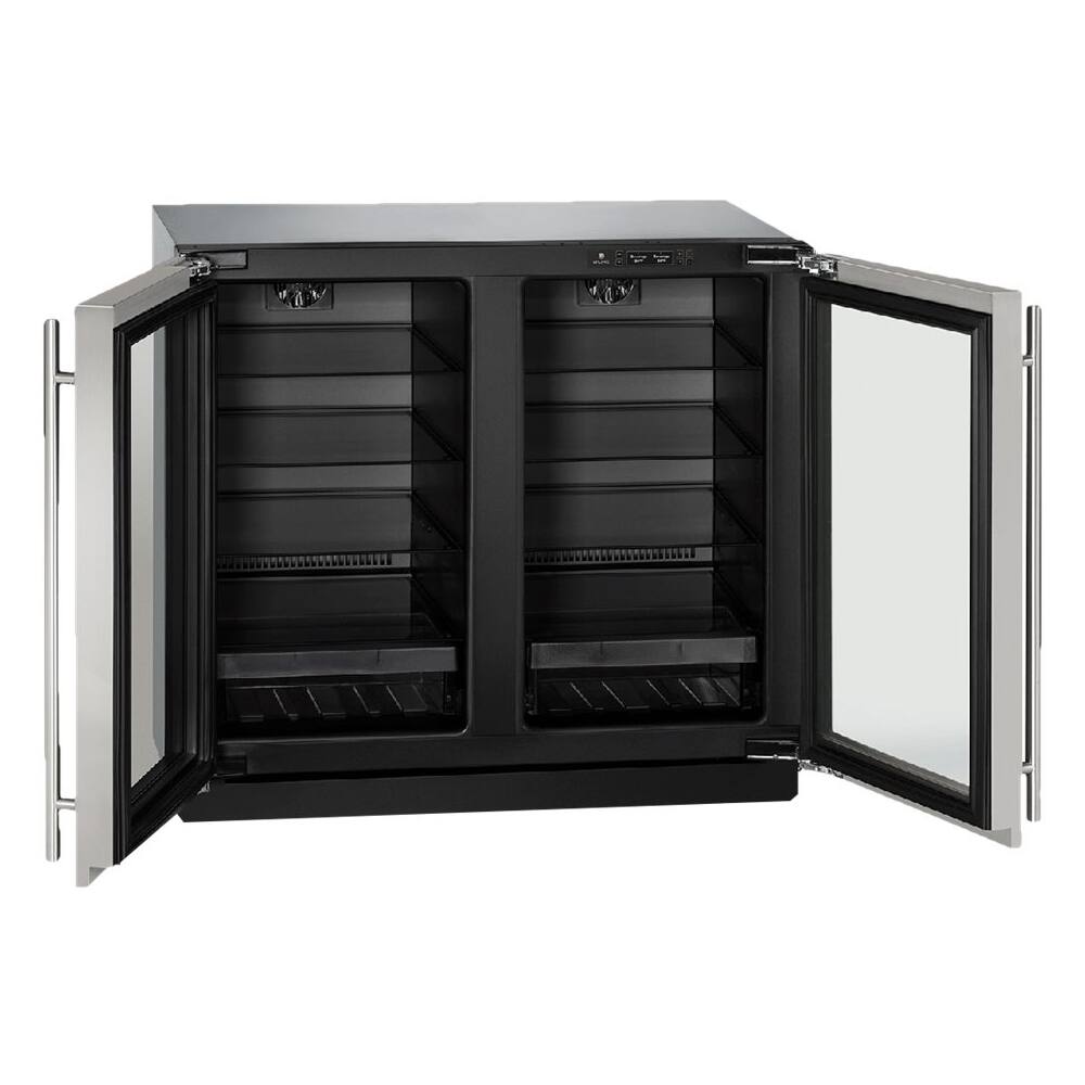 Alt View 12. U-Line - Modular 3000 Series 6.9 Cu. Ft. Built-In Mini Fridge - Stainless Steel.