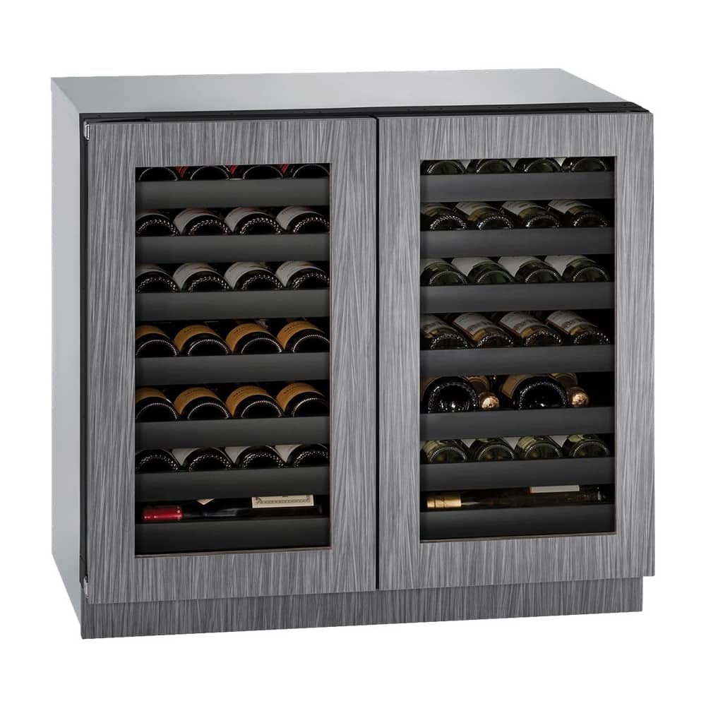 U-Line - Wine Captain 62-Bottle Built-In Wine Cooler - Custom Panel Ready - Angle_Zoom