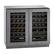 Angle. U-Line - Wine Captain 62-Bottle Built-In Wine Cooler - Custom Panel Ready.