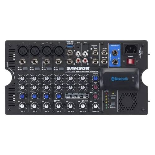 Alt View 12. Samson - Expedition 800W Bluetooth Portable PA Speaker System - Black.