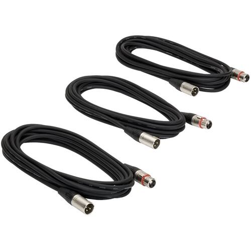 Samson MC18 18 Foot XLR to XLR Microphone Cable 3-Pack