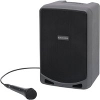 Samson - Expedition 100W Dual Speaker Bluetooth Battery Powered PA System - Black - Front_Zoom