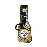 Front Zoom. Woodrow - Pittsburgh Steelers Bag for Most Guitars - Yellow/White/Blue/Black.