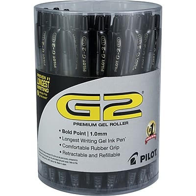 Pilot - G2 Retractable Gel Pens, Bold Point, 1.0mm, Black Ink, 36/Pack (PIL84095) price history on PriceWatchPro