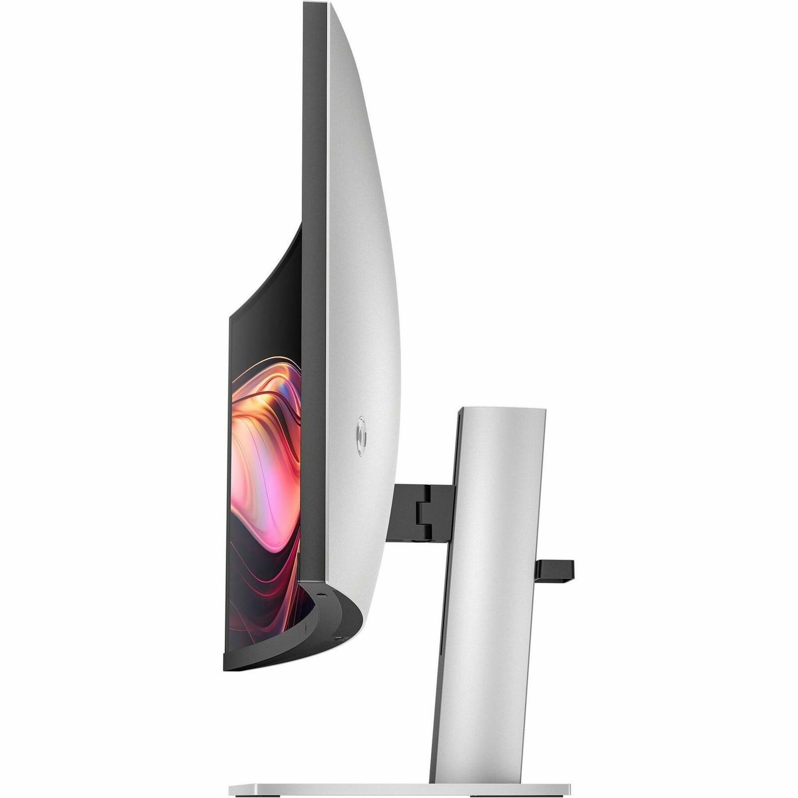 Back. HP - HP 734pm 34" Class Webcam UW-QHD Curved Screen LED Monitor - 21:9 - 34" Viewable - In-plane Switching (IPS) Black - Black.