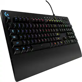MOSZAR LLC - G213 Prodigy Gaming Keyboard, LIGHTSYNC RGB Backlit Keys, Spill-Resistant - Black