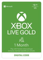 Microsoft - Xbox Live 1 Month Gold Membership [Digital] - Front_Zoom