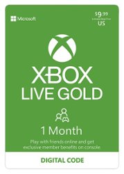 Microsoft - Xbox Live 1 Month Gold Membership [Digital] - Front_Zoom