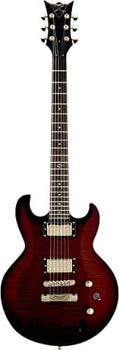 Front Standard. DBZ Guitars - Royale FM 6-String Full-Size Electric Guitar - Black Cherry.