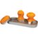 Front Zoom. Breo - Mini319 Body Massager Set - Silver and yellow.