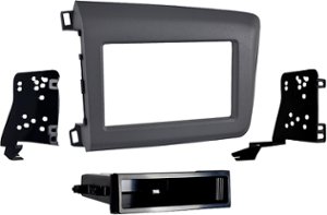 Metra - Dash Kit for Select 2012-2012 Honda Civic - Gray - Front_Zoom
