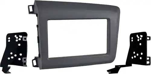 Front. Metra - Dash Kit for Select 2012-2012 Honda Civic DDIN - Gray.