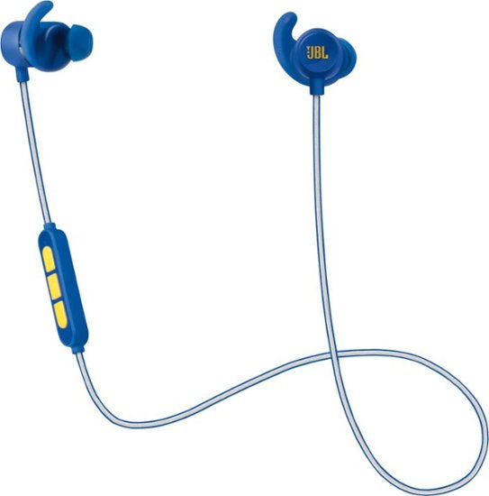 JBL - Reflect Mini BT In-Ear Wireless Sport Headphones – Stephen Curry Signature Edition - Blue - Front Zoom