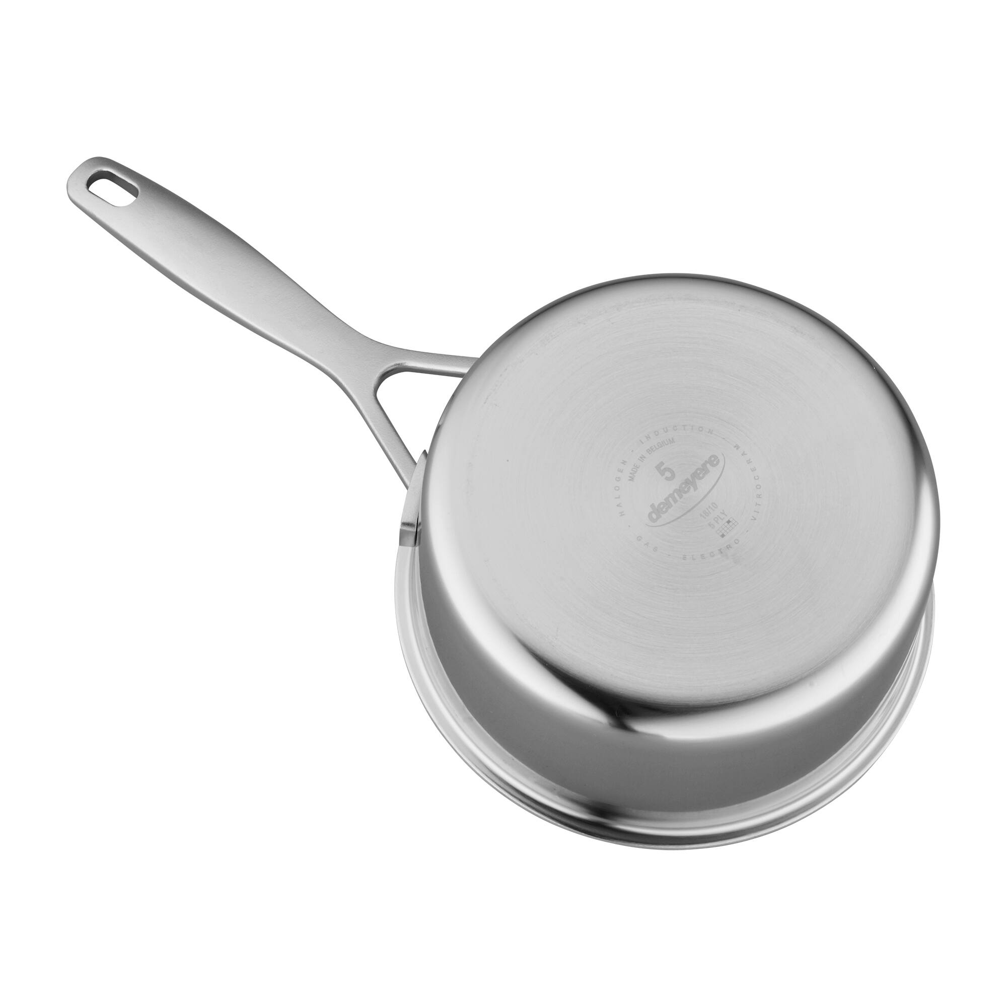 Demeyere Industry 2 Qt 5-Ply Stainless Steel Saucepan with Lid - Thumbnail 5