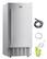 Front. VEVOR - Undercounter Built-in Ice Maker, 66 Lbs/Day Under Counter Nugget Ice Maker Machine with Reversible Door Stainless Steel - Silver.