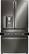 Alt View 13. LG - 22.7 Cu. Ft. Counter-Depth 4-Door French Door Refrigerator with Thru-the-Door Ice and Water - Black Stainless Steel.