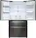 Alt View 1. LG - 22.7 Cu. Ft. Counter-Depth 4-Door French Door Refrigerator with Thru-the-Door Ice and Water - Black Stainless Steel.