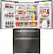 Alt View 5. LG - 22.7 Cu. Ft. Counter-Depth 4-Door French Door Refrigerator with Thru-the-Door Ice and Water - Black Stainless Steel.
