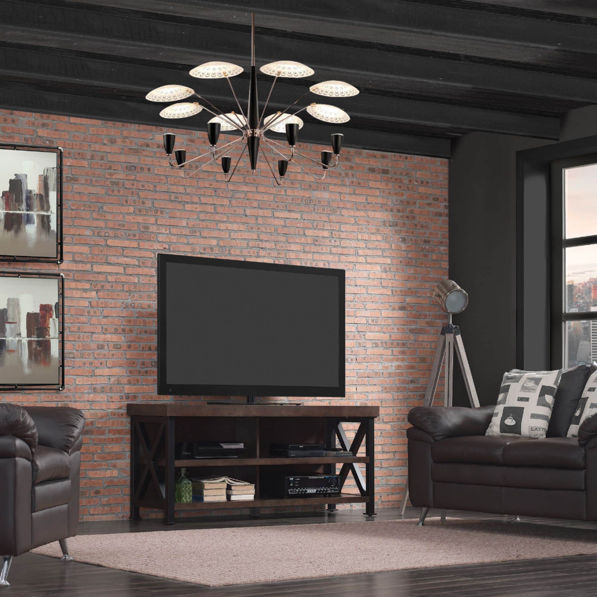 Alt View 15. Bell'O - Open Front TV Stand for Most Flat Screen TV's Up to 65" - Waxy Weathered Pine.