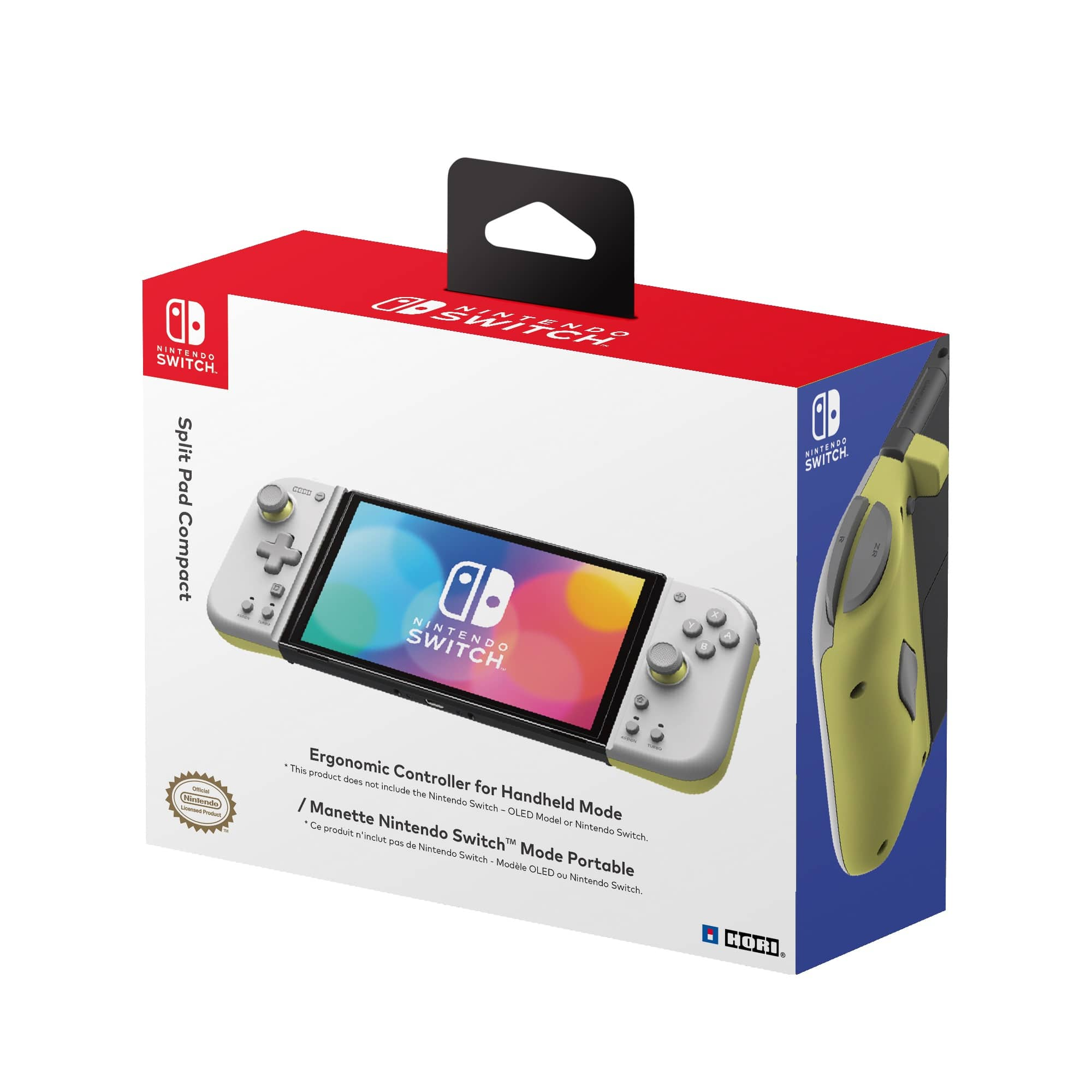 Hori Split Pad Compact for Nintendo Switch Light Gray & Yellow NSW-373U -  Best Buy