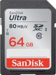 Front Zoom. SanDisk - Ultra 64GB SDXC UHS-I Memory Card.