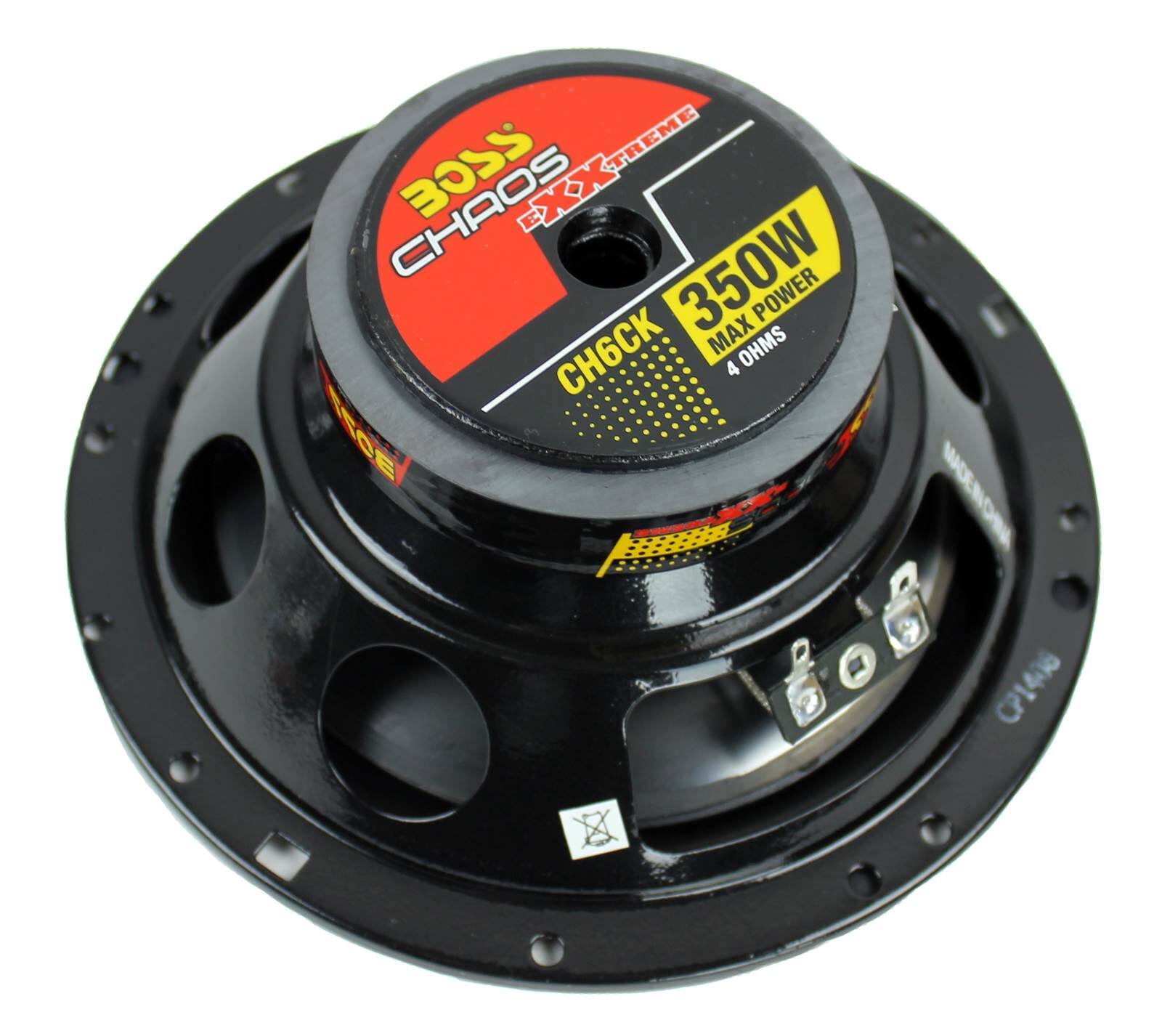 BOSS  
CHAOS EXTREME  
CH6CK 350W MAX POWER 4 OHMS  
MADE IN CHINA  
CP1406