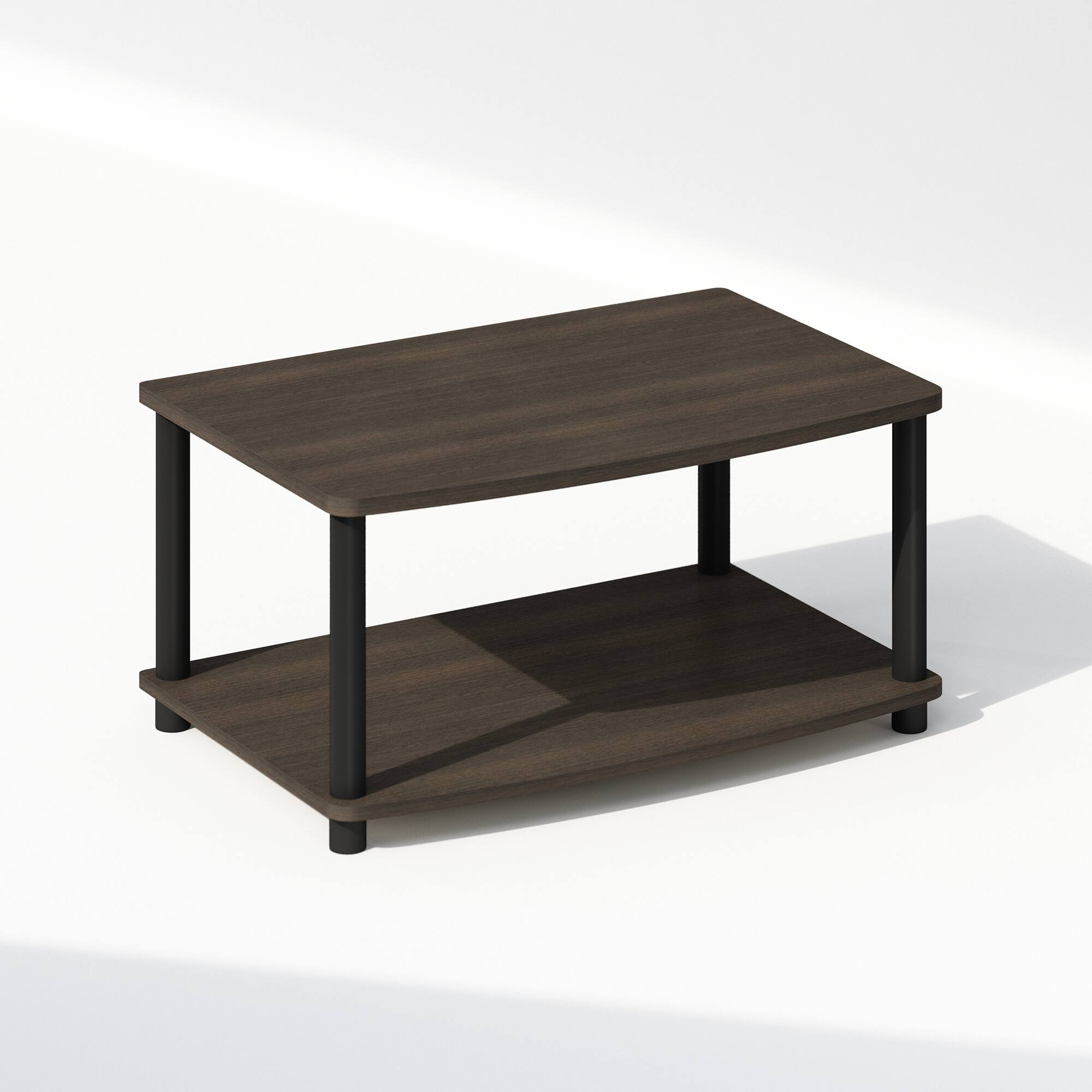 Front. Furinno - Turn-N-Tube 2-Tier Multipurpose Printer Stand Display & Storage Shelf.