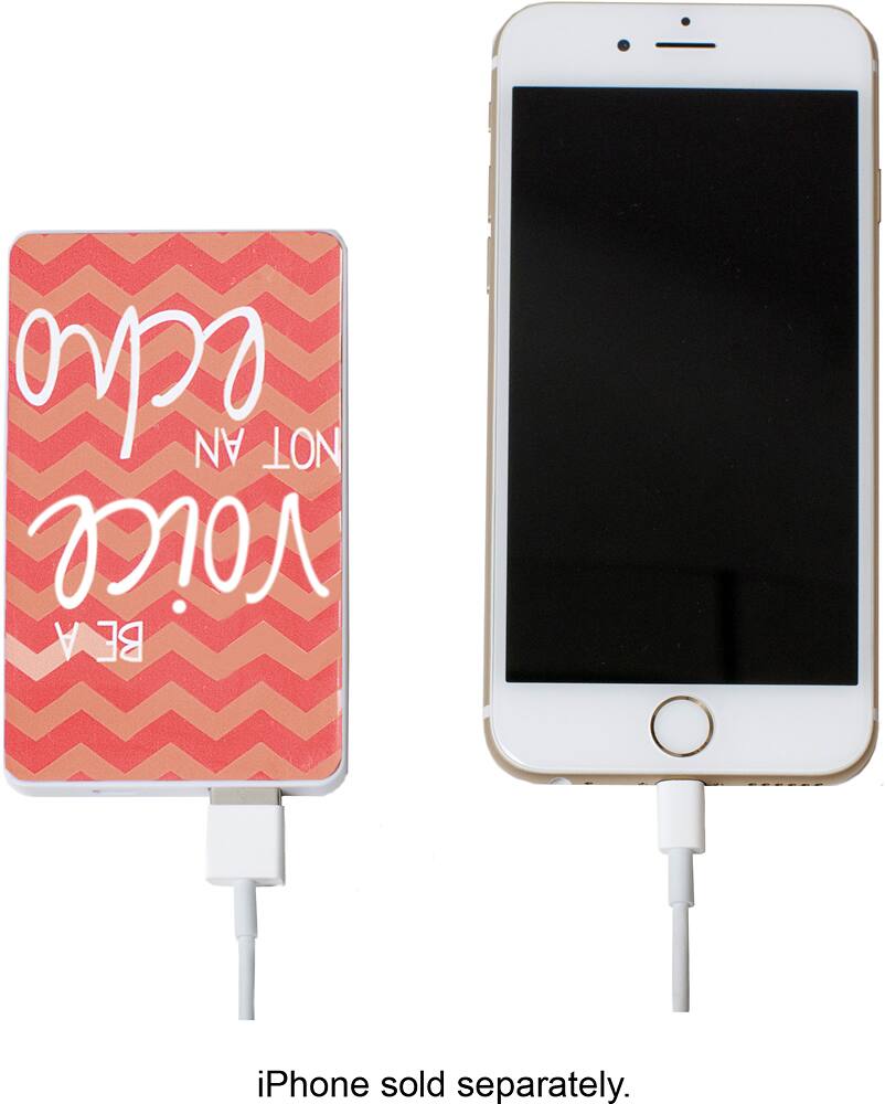 Alt View 1. Chic Buds - Slim Power Portable Charger - Coral.