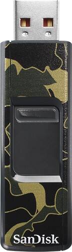 Front Standard. SanDisk - Cruzer Camo Olive 8GB USB 2.0 Flash Drive.
