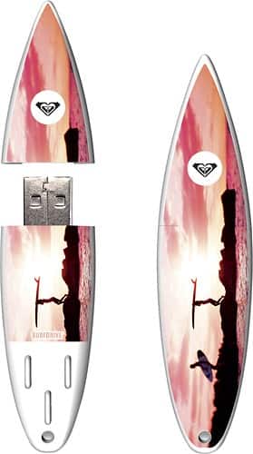 Front Standard. Action Sport Drives Powered by SanDisk - Roxy Surfboard 8GB USB 2.0 Flash Drive.