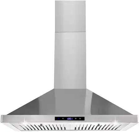 Front. Lycvki - 30 Inch Wall Mount Range Hood 700 CFM Touch Control 3 Speed - Stainless Steel.
