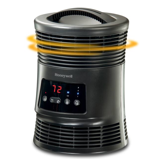 Honeywell - 360 Surround Digital Fan-Forced Heater - Black