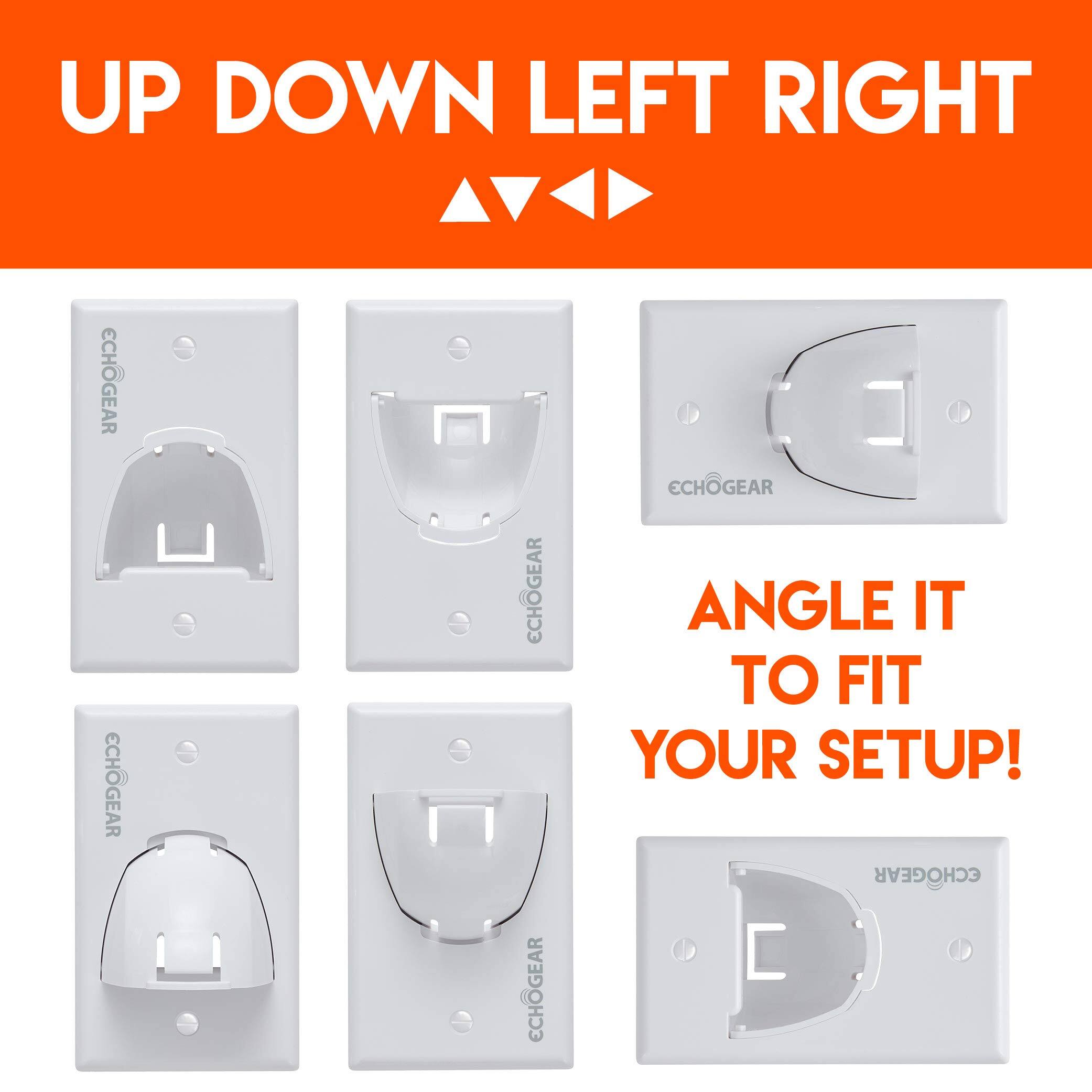 The corrected text is:

"UP DOWN LEFT RIGHT ECHGEAR ECHGEAR CHGEAR ECHGEAR ECHOGEAR ECH ANGLE IT TO FIT YOUR SETUP! CHOGEAR"

Grouped as:

"UP DOWN LEFT RIGHT ECHGEAR ECHGEAR CHGEAR ECHGEAR ECHOGEAR ECH ANGLE IT TO FIT YOUR SETUP! CHOGEAR"