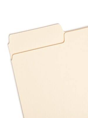 Alt View 1. Smead - Smead SuperTab File Folder, Oversized 1/3-Cut Tab, Legal Size, Manila, 100/Box (15301) - Manila.