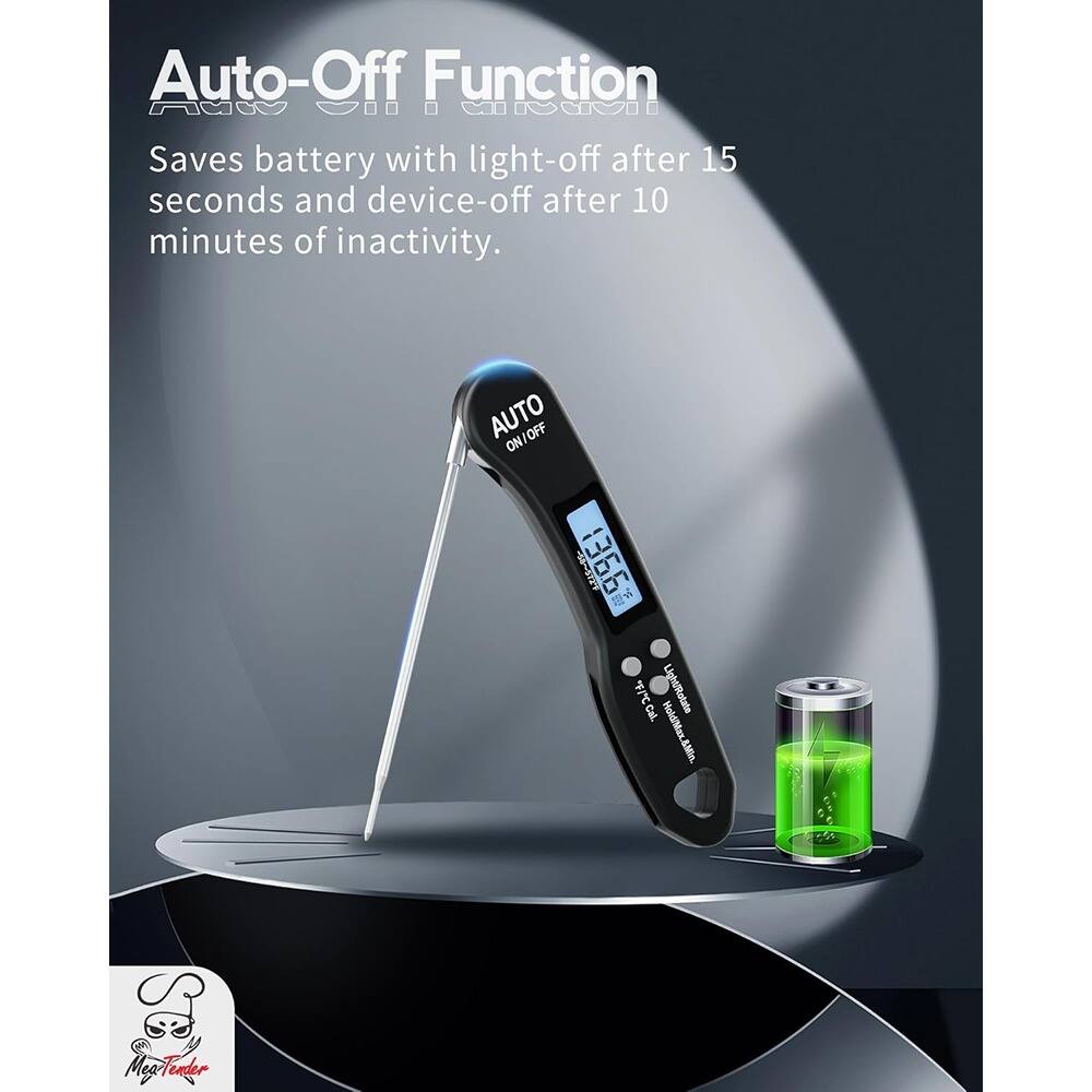 Auto-Off Function  
Saves battery with light-off after 15 seconds and device-off after 10 minutes of inactivity.  

AUTO OFF ON  
1366 2 Cal. Lightfotate Tender