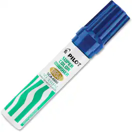 Pilot - Super Color Jumbo Refillable Marker 10 mm Jumbo Chisel Marker Point Refillable Blue Ink 1 Each